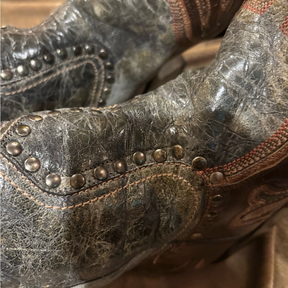 Studded Leather Boots
